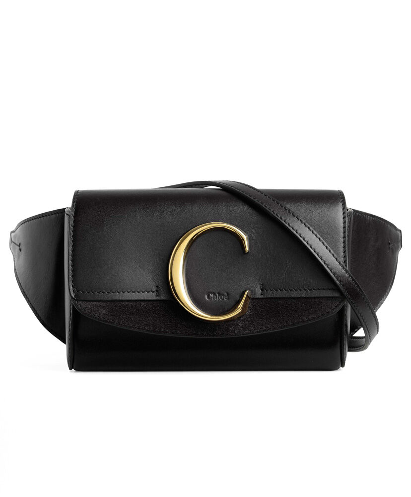 Chloe C Belt Bag Leather Black